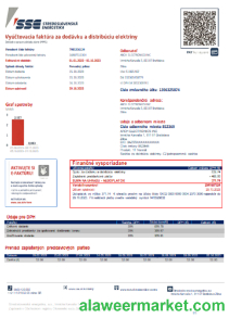 Stredoslovenka Energetika utility business bill,  SCR